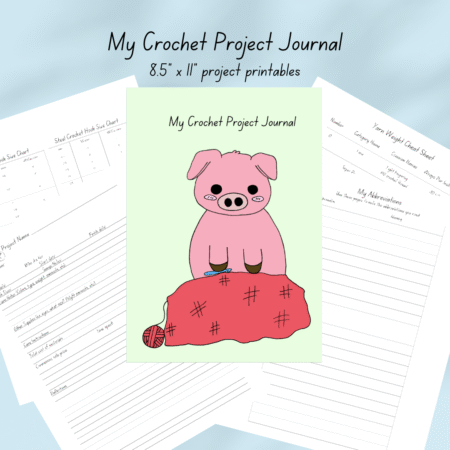 My Crochet Project Journal Printables