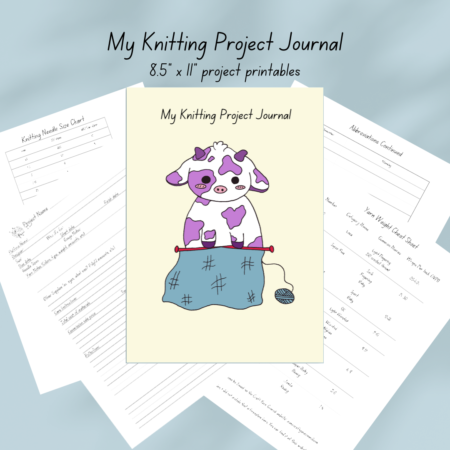 My Knitting Project Journal Printables