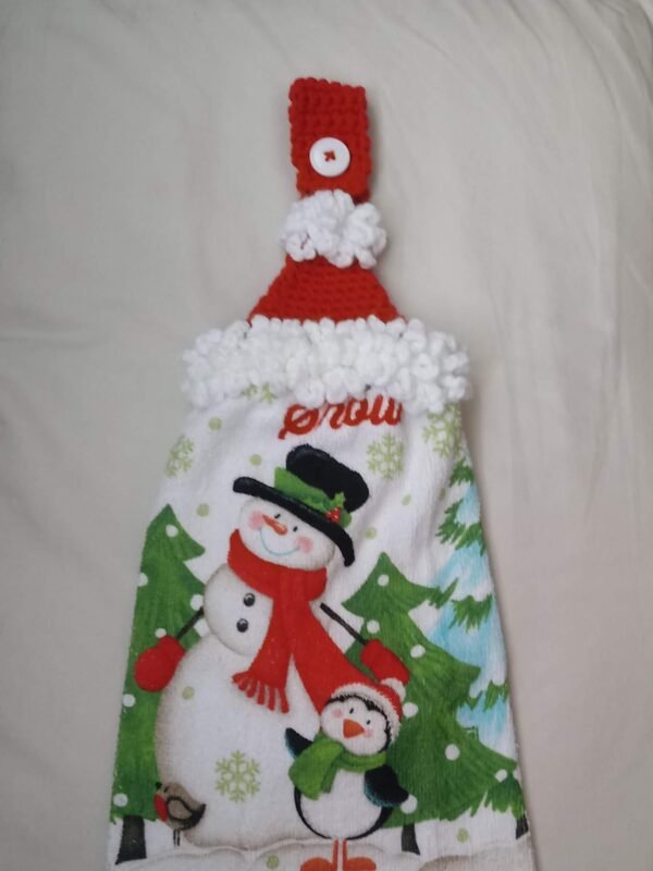 Santa Hat Towel Topper - Image 2