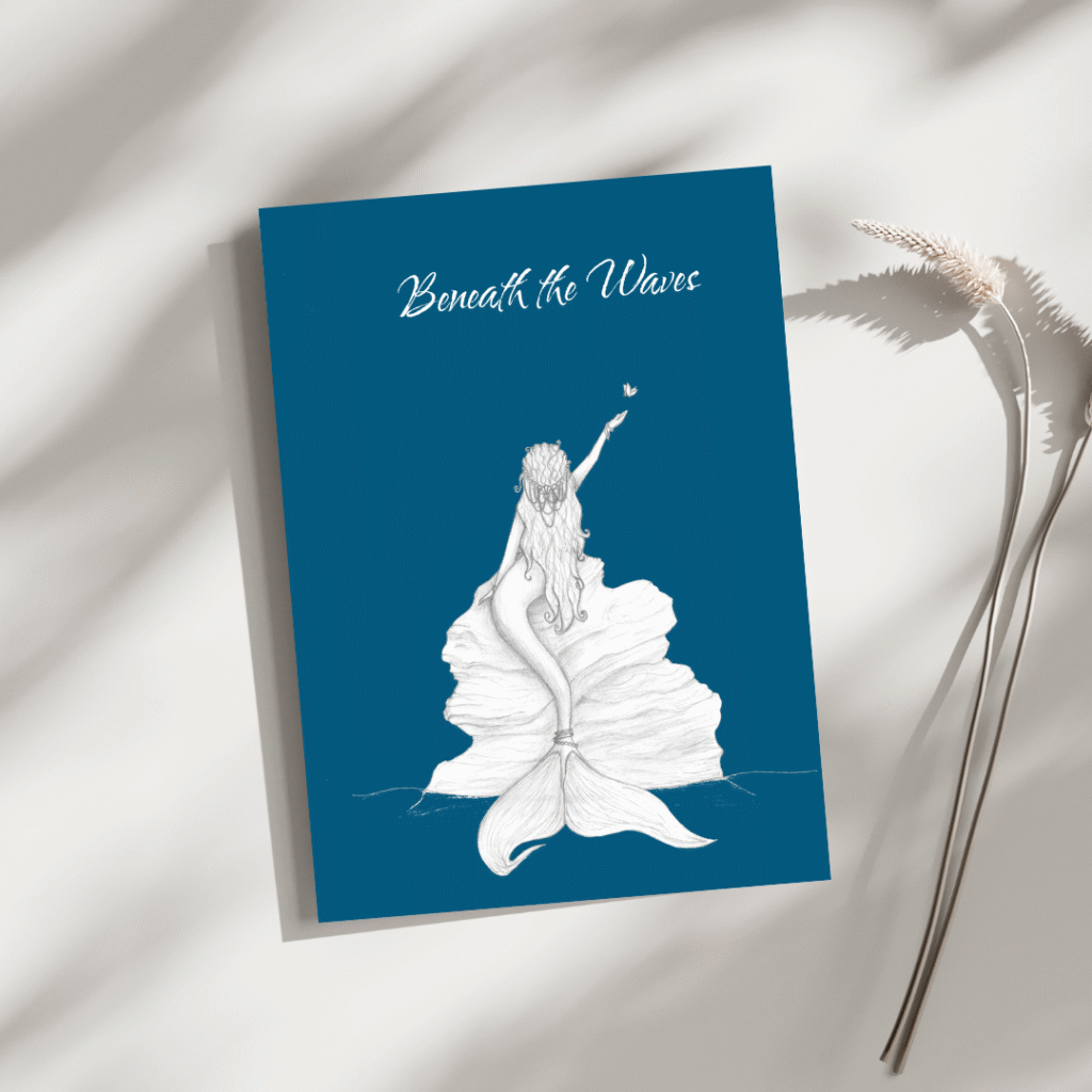 Beneath the Waves: Mermaid Journal v1 (lined or blank)