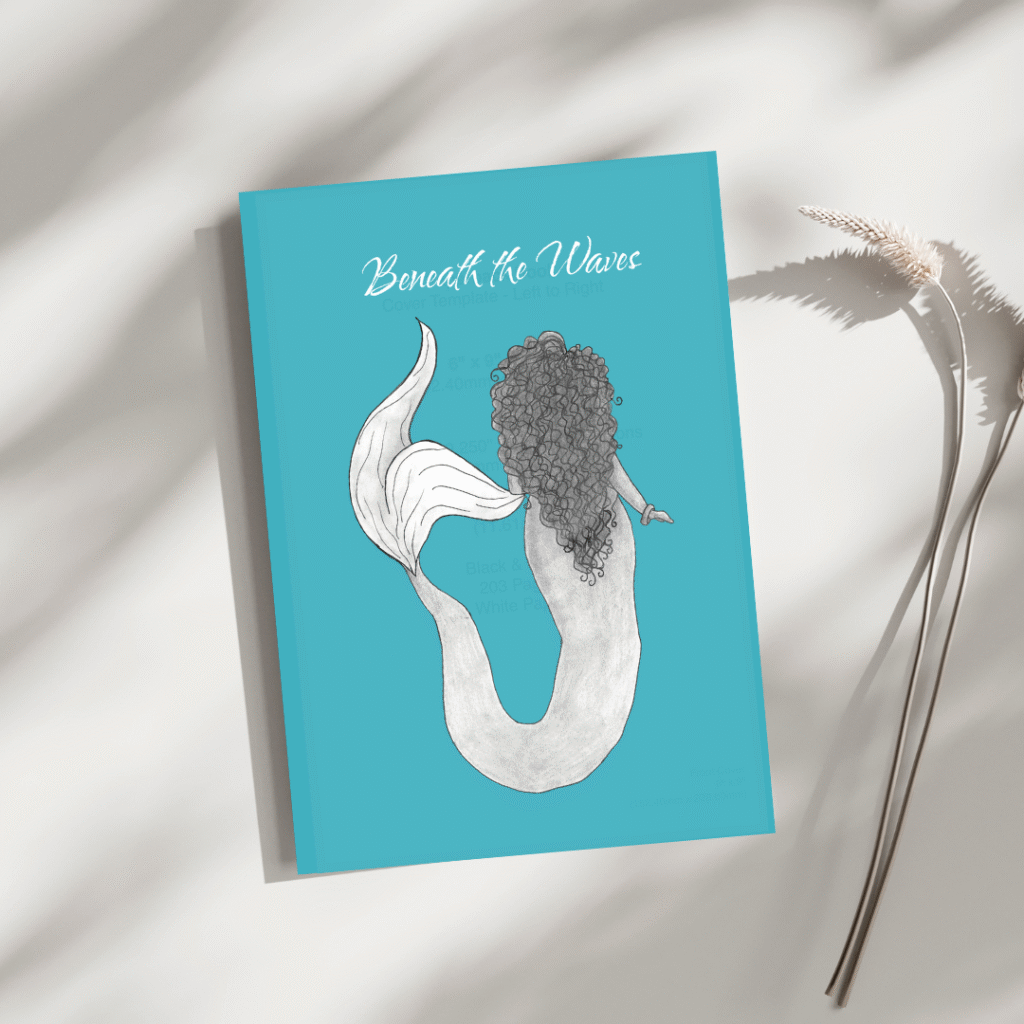 Beneath the Waves: Mermaid Journal v2 (lined or blank)