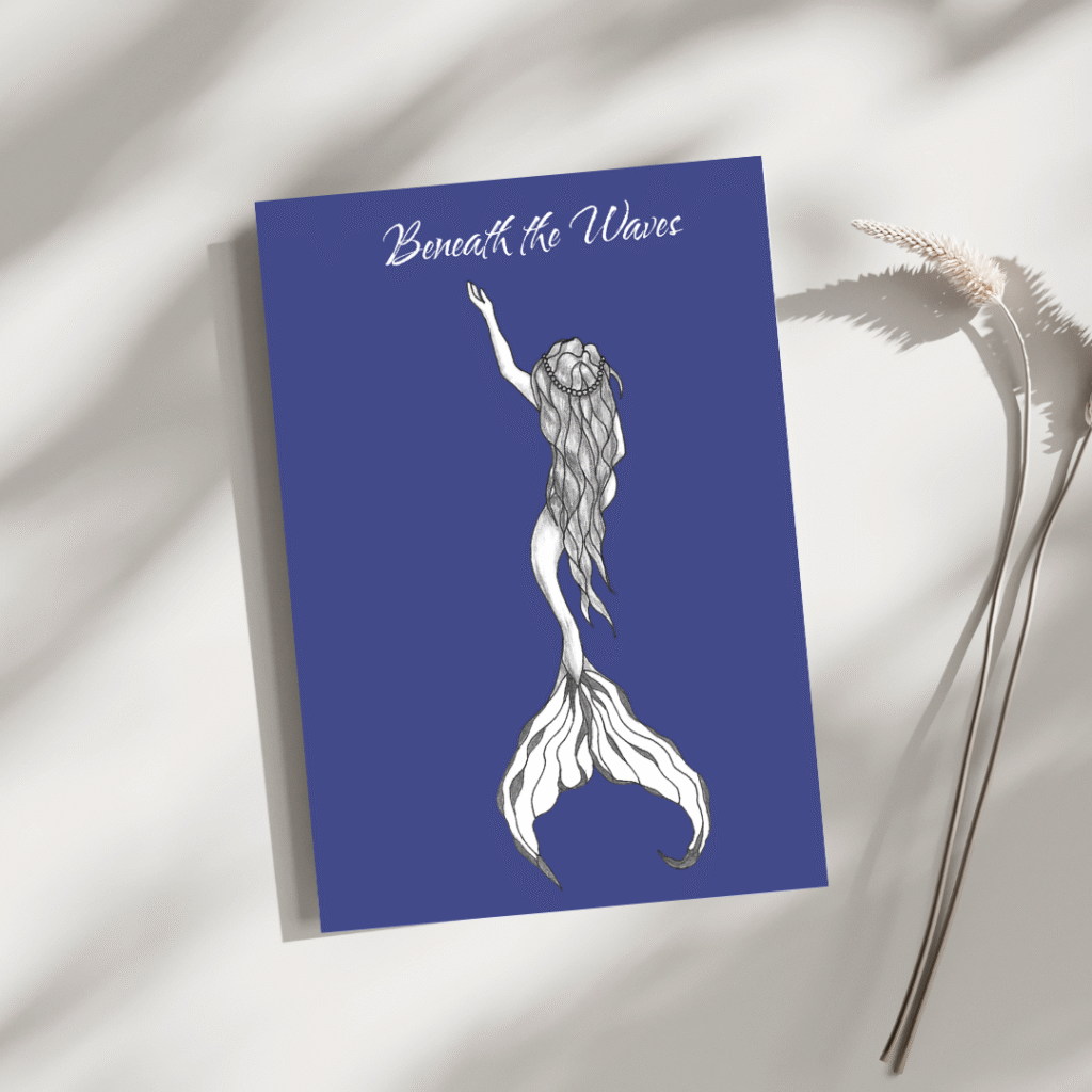 Beneath the Waves: Mermaid Journal v3 (lined or blank)