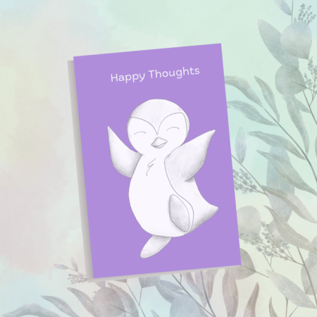Happy Thoughts: A Penguin-Loving Lined Journal for Bright Ideas & Cheerful Moments (signed copy)