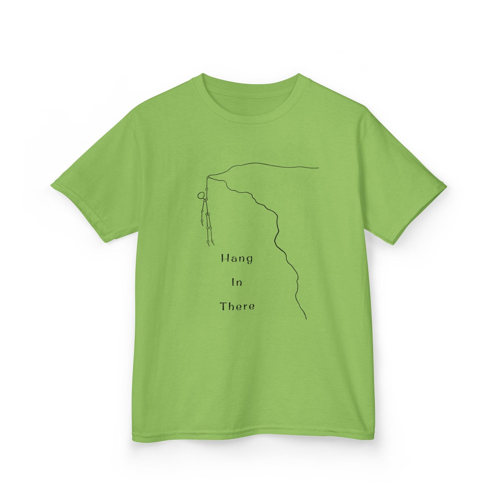 Kids Tee — Minimal Climber Design “Hang In There” - Image 22