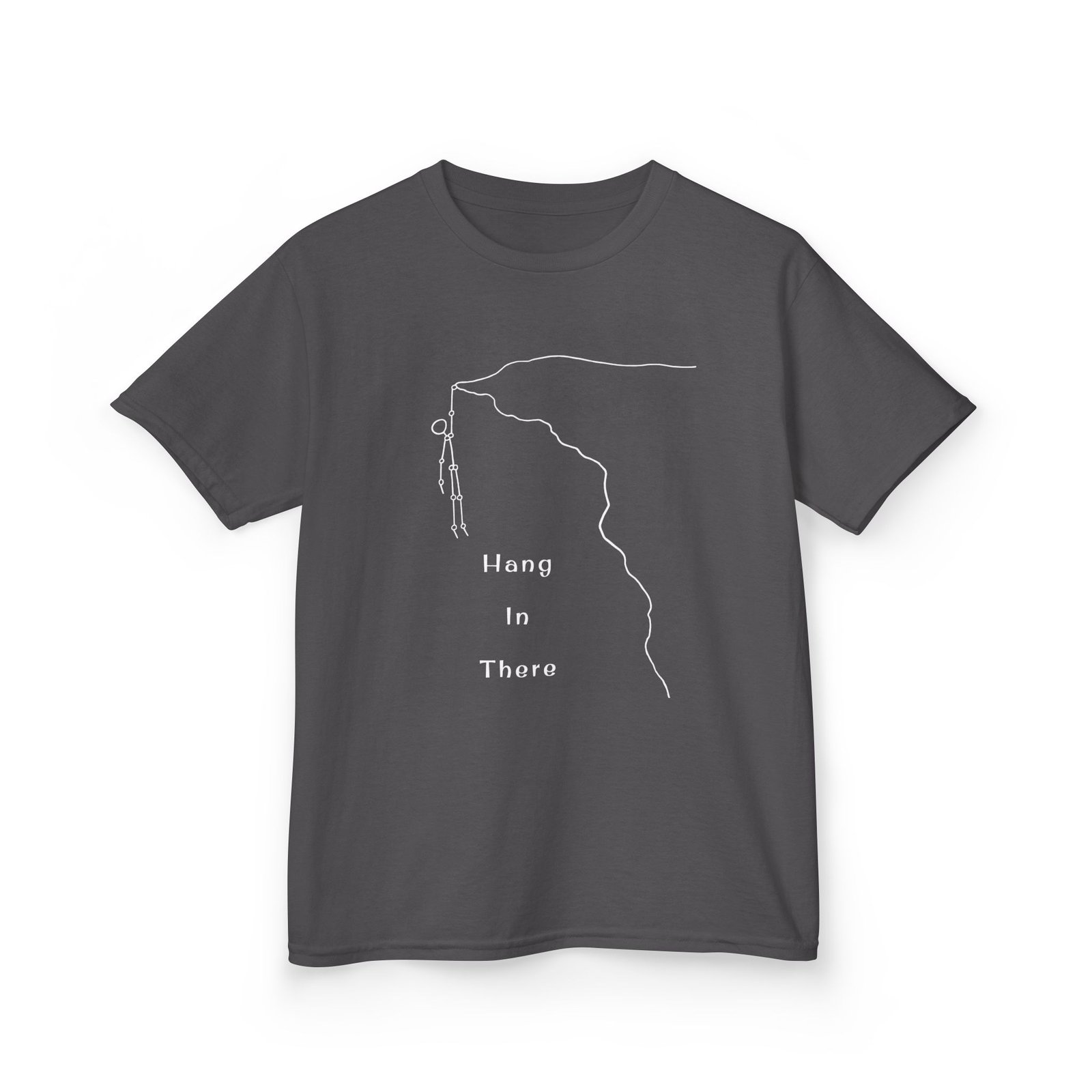 Kids Tee — Minimal Climber Design “Hang In There” - Image 34