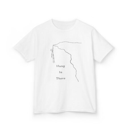 Kids Tee โ Minimal Climber Design โHang In Thereโ
