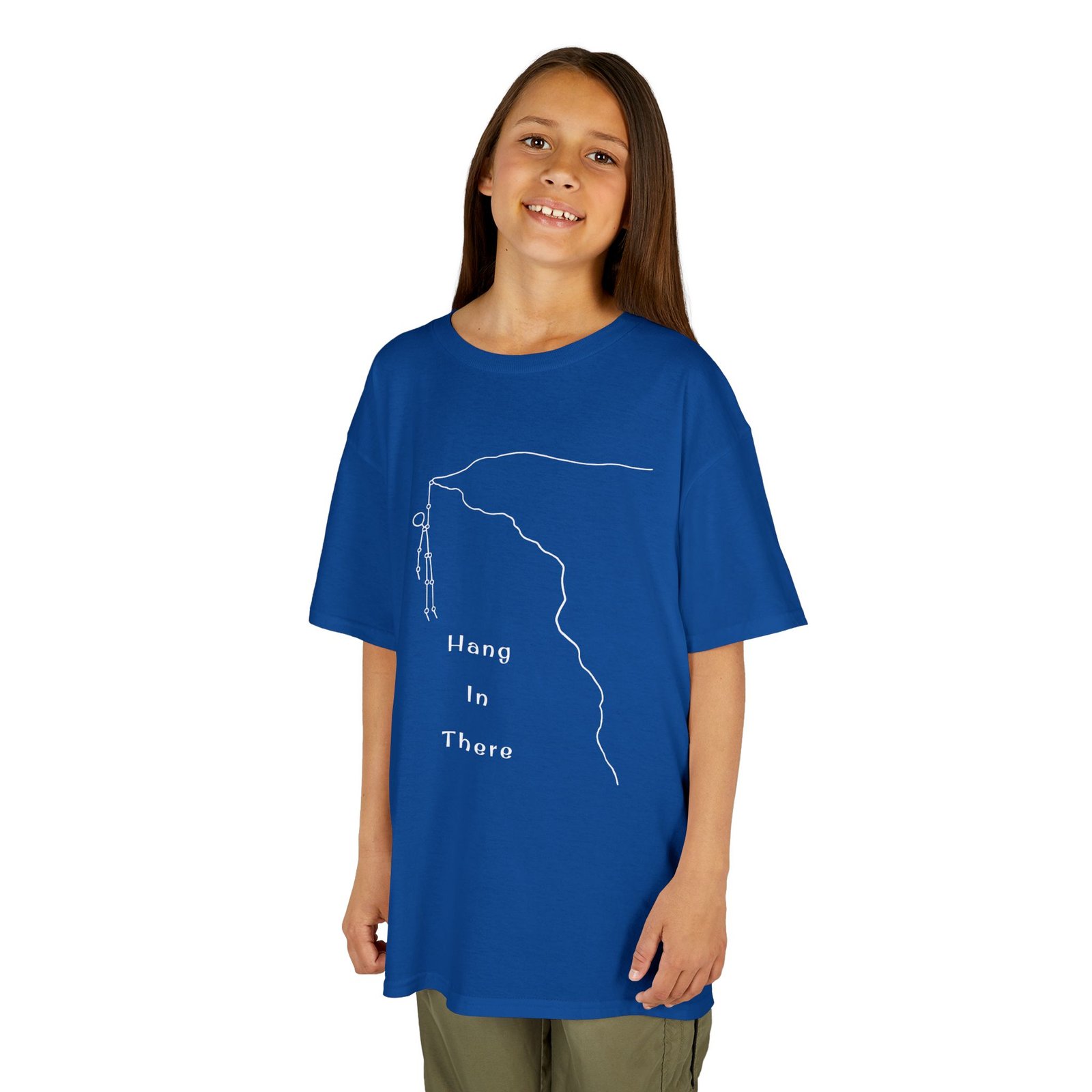 Kids Tee — Minimal Climber Design “Hang In There” - Image 38