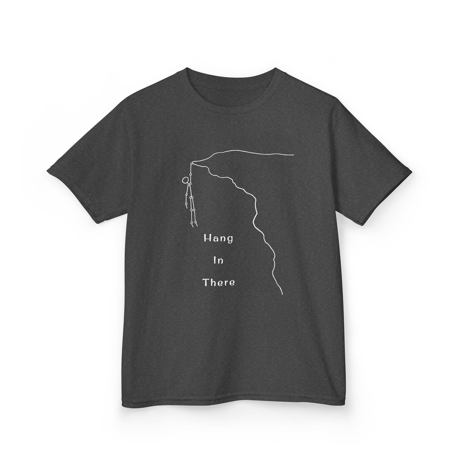 Kids Tee — Minimal Climber Design “Hang In There” - Image 28