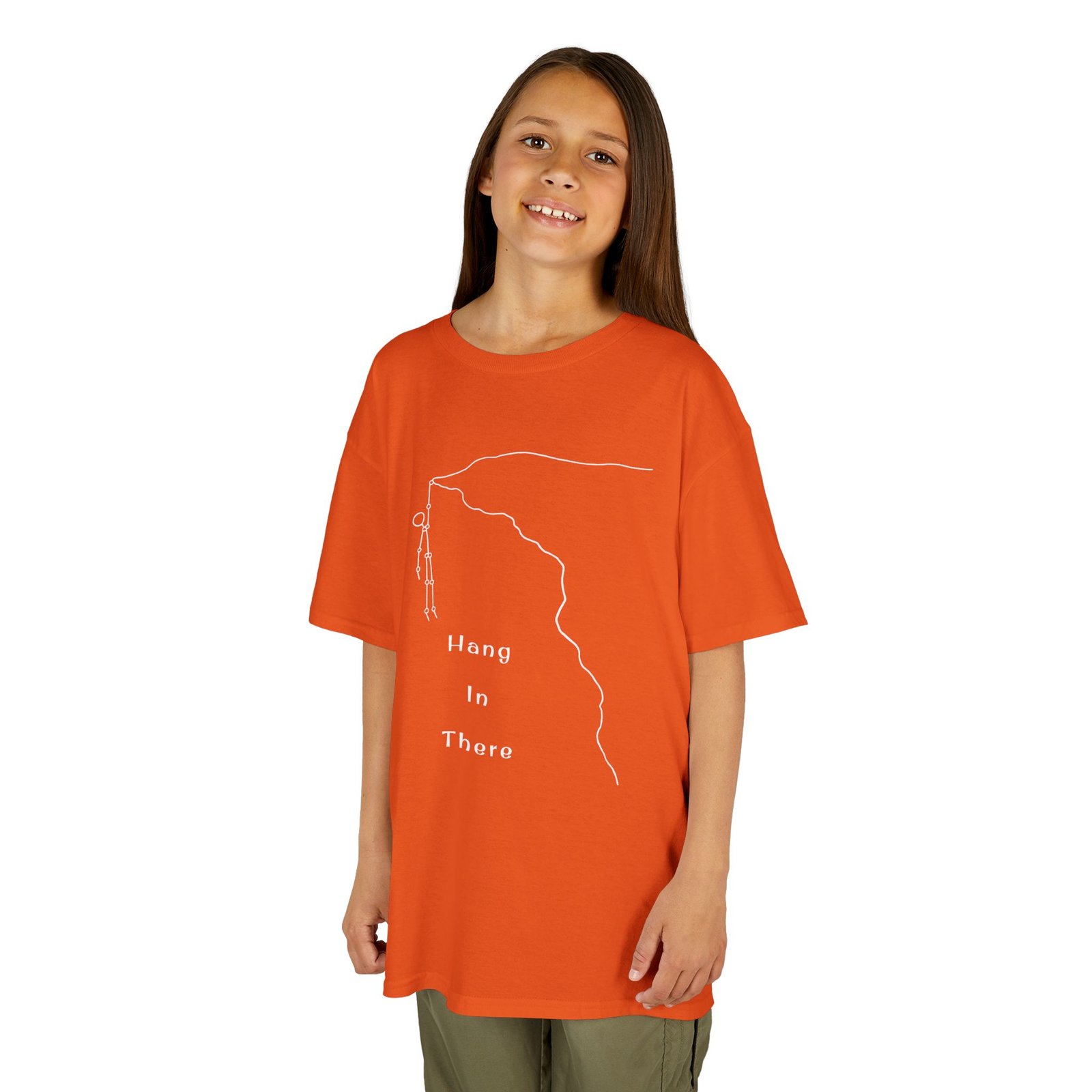 Kids Tee — Minimal Climber Design “Hang In There” - Image 14