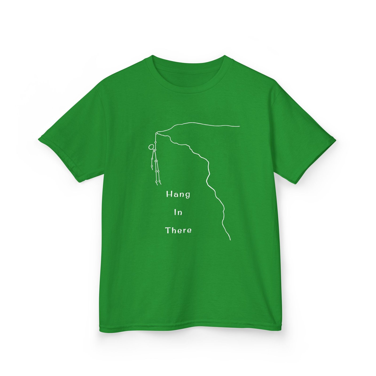 Kids Tee — Minimal Climber Design “Hang In There” - Image 25