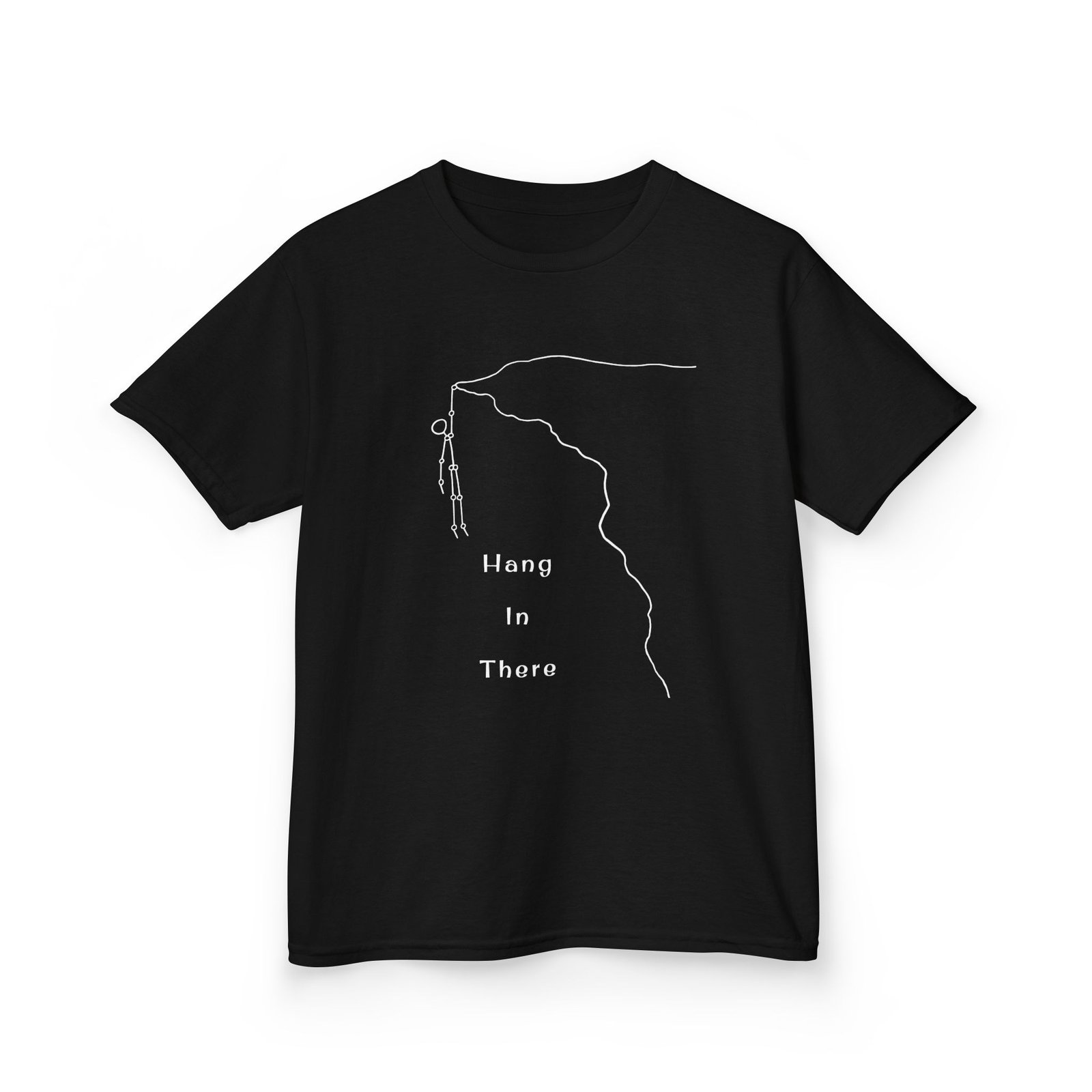 Kids Tee — Minimal Climber Design “Hang In There” - Image 4