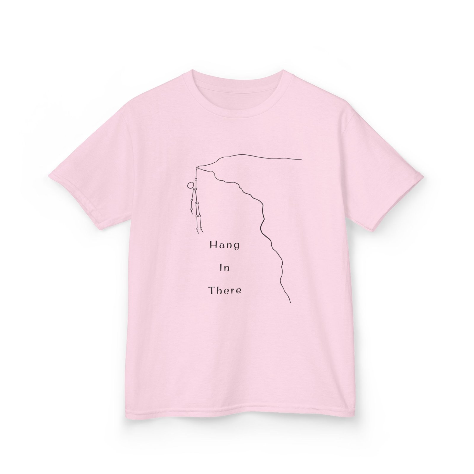 Kids Tee — Minimal Climber Design “Hang In There” - Image 49