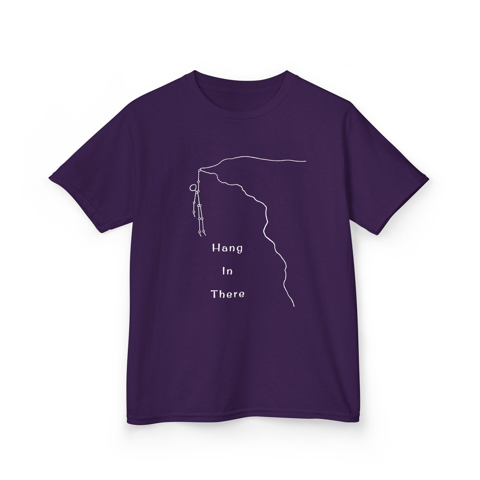 Kids Tee — Minimal Climber Design “Hang In There” - Image 46