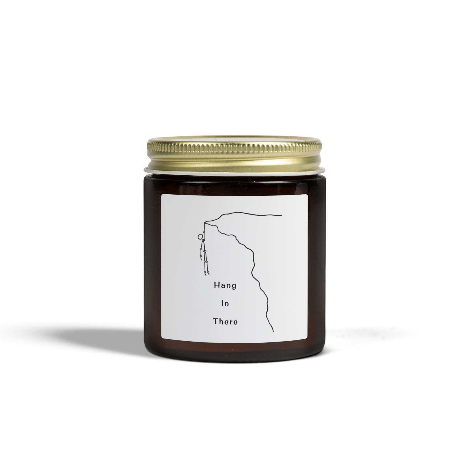 Coconut Apricot Scented Candle (4oz/9oz) — "Hang In There" Inspirational Jar - Image 5