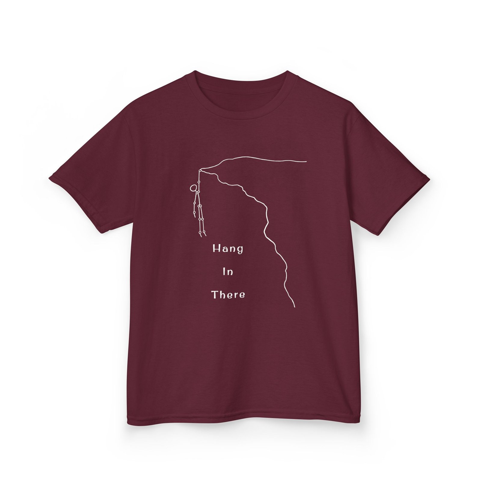 Kids Tee — Minimal Climber Design “Hang In There” - Image 16