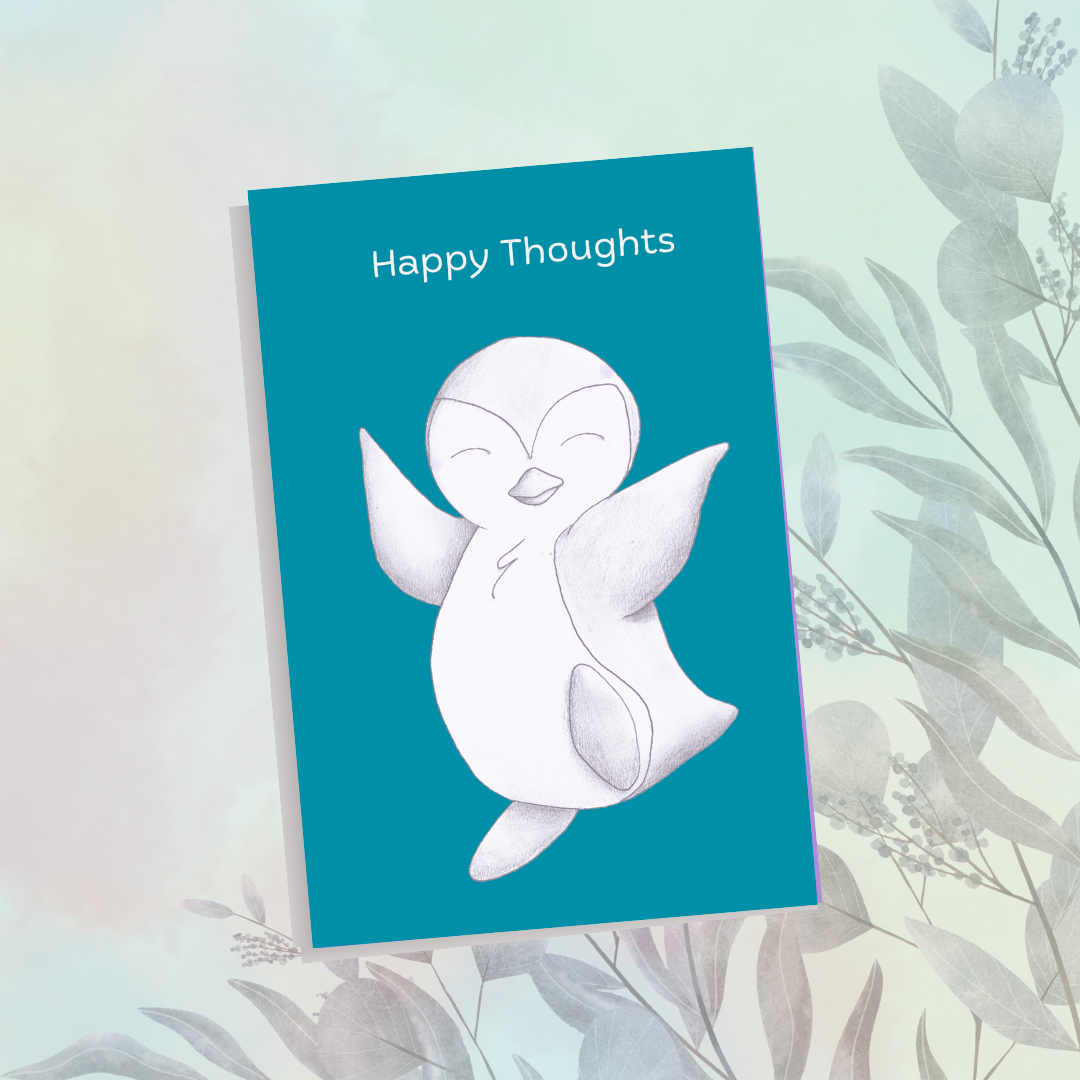 Happy Thoughts: A Penguin dot Journal (dot grid)